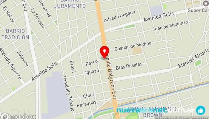 mapa de Panaderia Chueco Ríos Panadería en Santiago del Estero