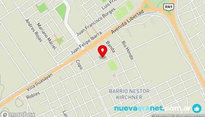 mapa de Panadería Claudia Panadería en Santiago del Estero