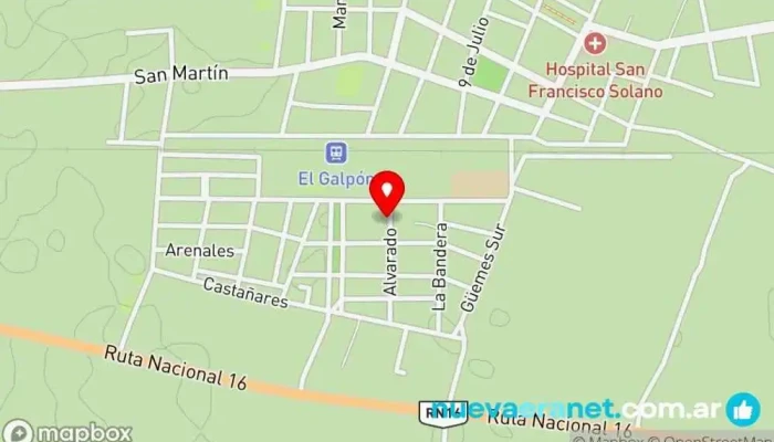 mapa de Panaderia Cleofe Panadería en Salta