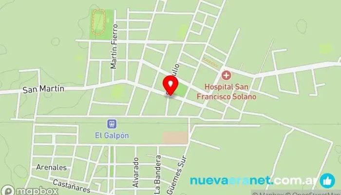 mapa de Panadería Colonial Panadería en Galpon