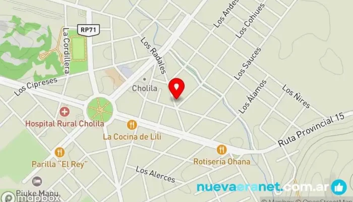 mapa de Panadería Como Pan Caliente Panadería en Cholila