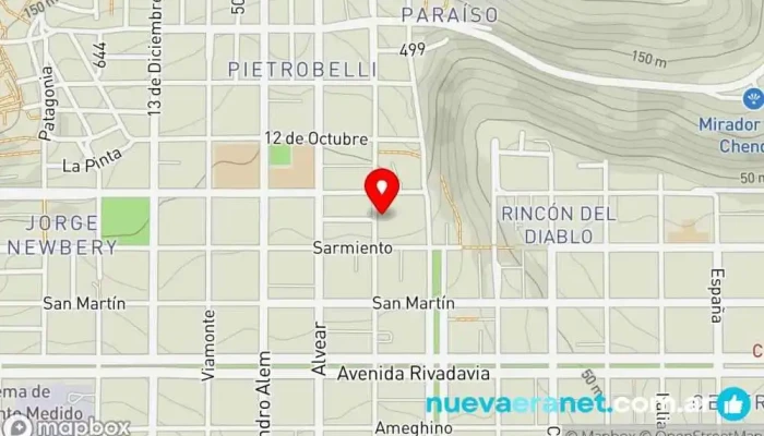 mapa de Panadería Comodoro Panadería en Comodoro Rivadavia