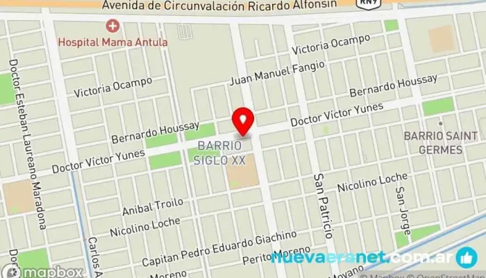 mapa de Panadería con Sabor Panadería en Santiago del Estero