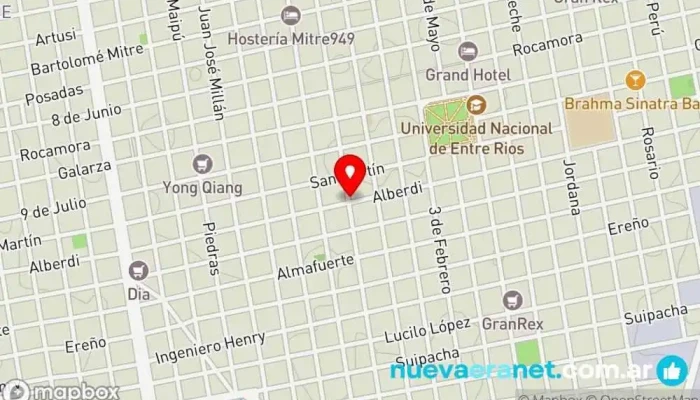 mapa de Panadería Concepcion Panadería en Concepción del Uruguay