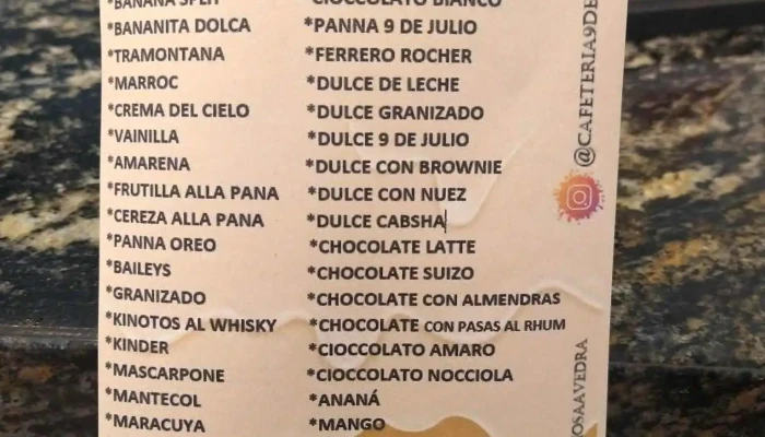 Panaderia Confiteria 9 De Julio Carta - Cdad. Autónoma de Buenos Aires
