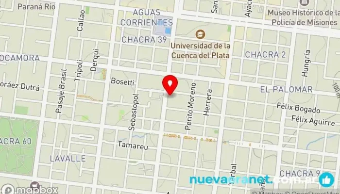 mapa de Panadería & Confitería Panea Panadería en Posadas
