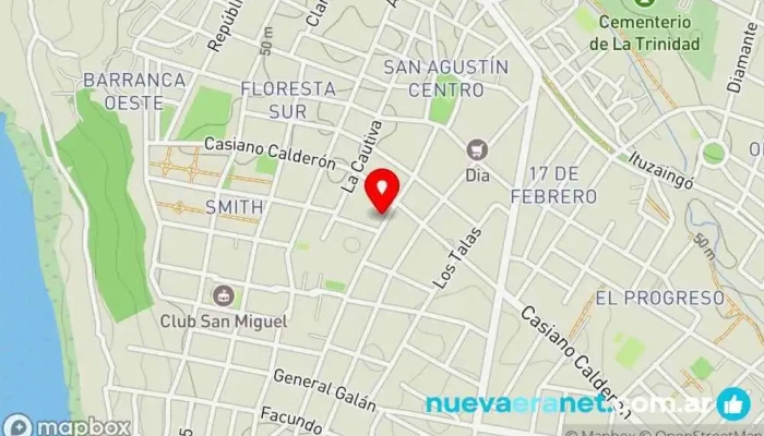 mapa de Panaderia Confiteria Pelay Panadería en Paraná