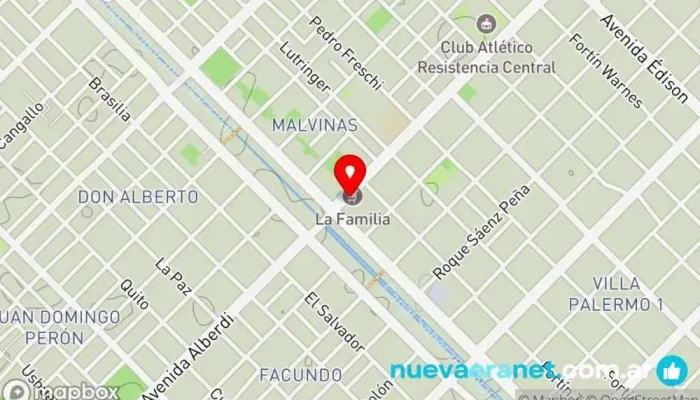 mapa de Panaderia Confiteria Stefania Panadería en Resistencia