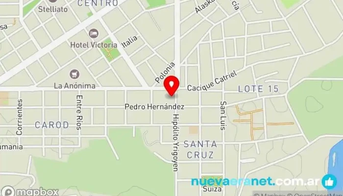 mapa de PANADERIA CONFITERIA TUTA