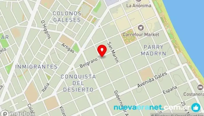mapa de Panaderia Constantino Panadería en Puerto Madryn
