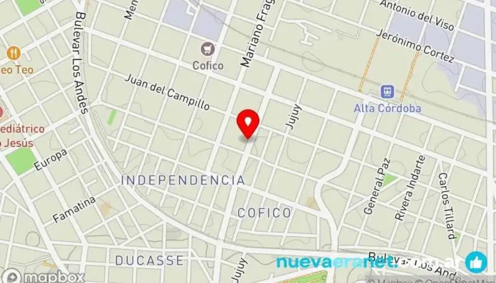 mapa de Panadería Córdoba Panadería en Córdoba