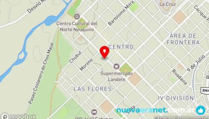 mapa de Panadería Cosas Ricas Panadería, Cafetería en Chos Malal