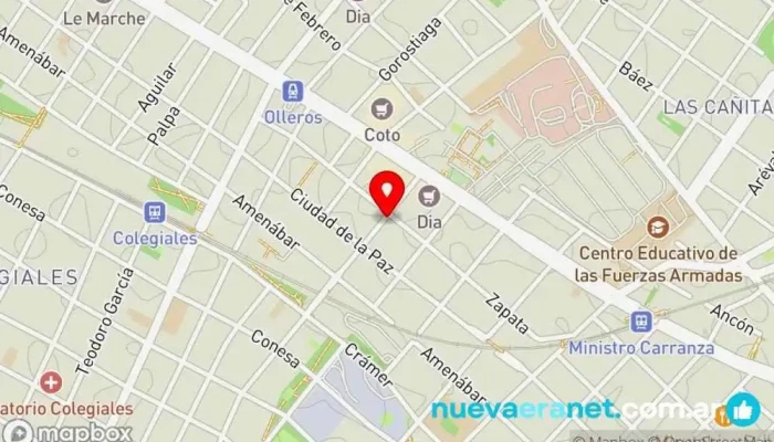 mapa de Panadería Crocante Panadería en Cdad. Autónoma de Buenos Aires