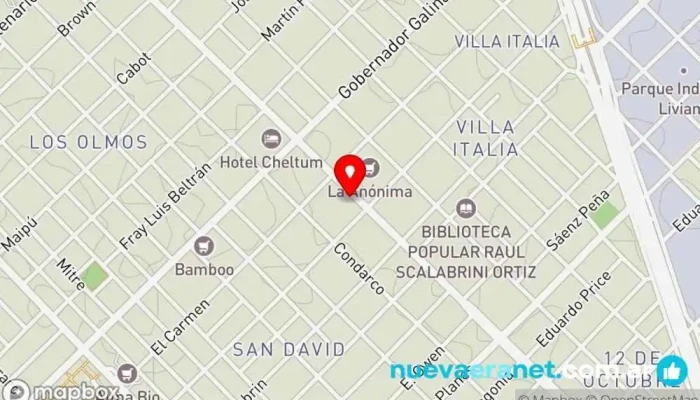 mapa de Panadería Cruasan Panadería en Trelew