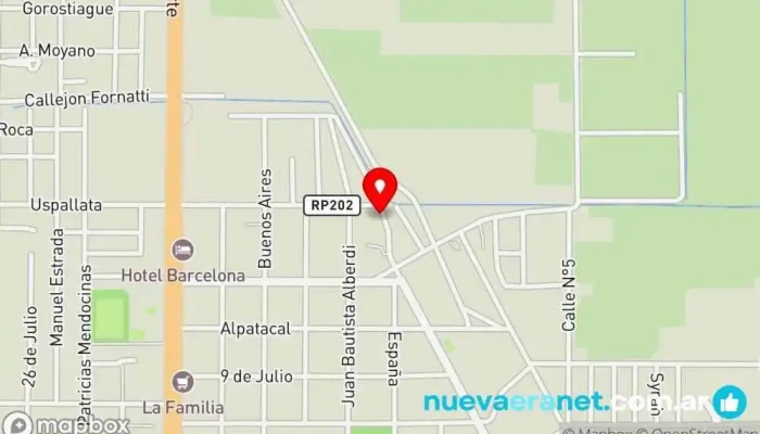 mapa de Panadería Daje Panadería en Gral. Alvear