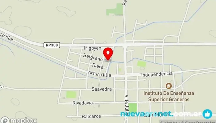 mapa de Panaderia Dano Panadería en Graneros