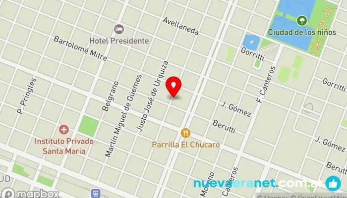 mapa de Panadería Dari Panadería en Sáenz Peña
