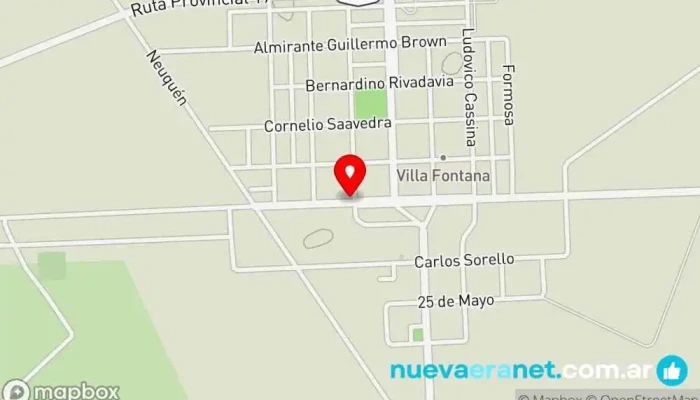 mapa de Panaderia de Lito Panadería en Villa Fontana