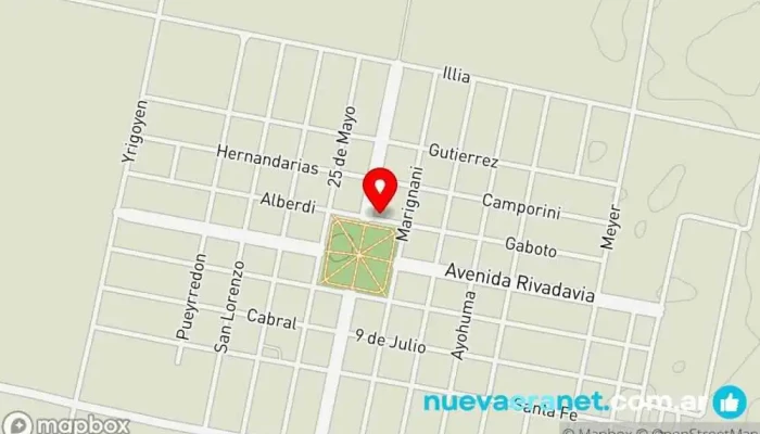 mapa de Panadería de yepo Panadería en Lehmann