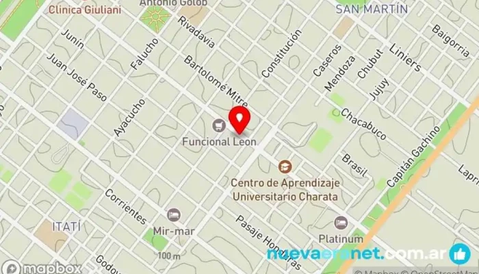 mapa de Panaderia Del Oeste Panadería en Charata