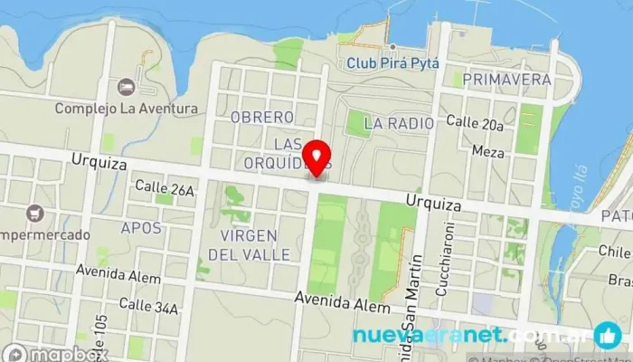 mapa de Panadería Del Parque Panadería en Posadas