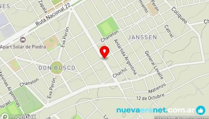 mapa de Panadería del Pueblo Panadería en Zapala