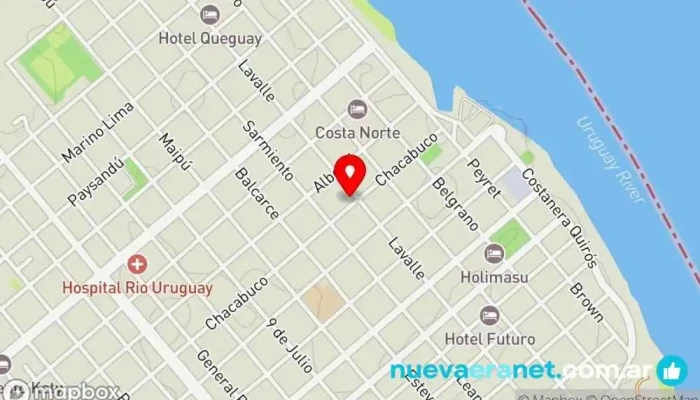 mapa de Panadería Del Rio Panadería en Colón