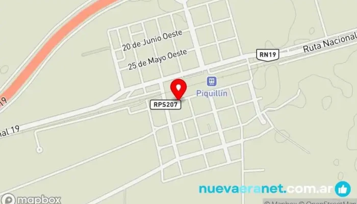 mapa de Panaderia Del Valle Panadería en Piquillín