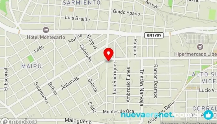 mapa de Panaderia Deleite Panadería en Córdoba