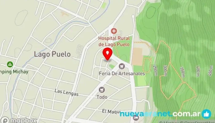 mapa de Panadería Delicias del Lago Panadería en Lago Puelo
