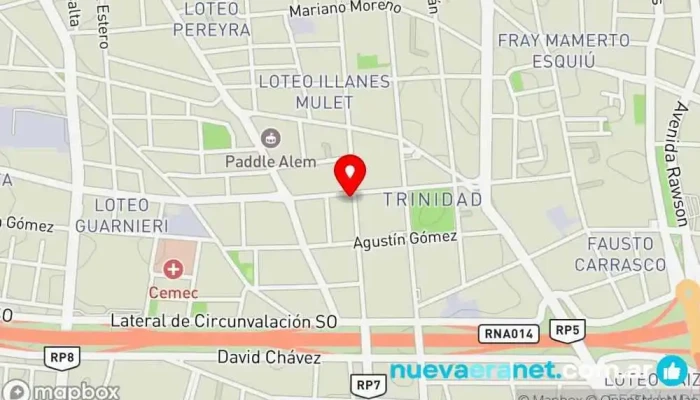 mapa de Panadería Delicium Panadería en J5402GVC