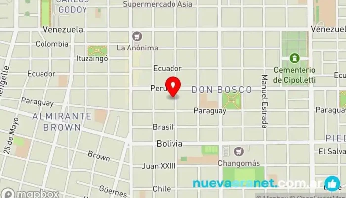 mapa de Panaderia Diletto - Don Bosco Panadería en Cipolletti