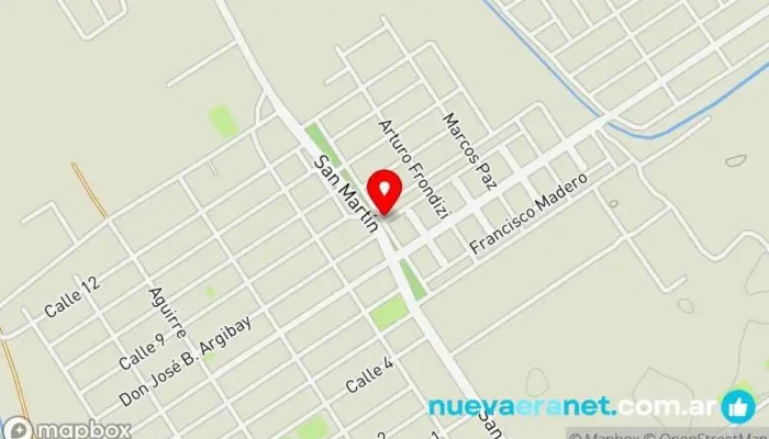 mapa de Panaderia Dinar Panadería en La Banda