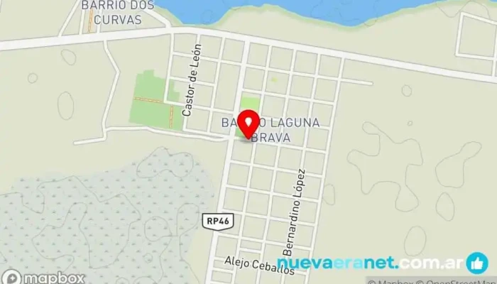 mapa de Panadería Doble A Panadería en Laguna Brava