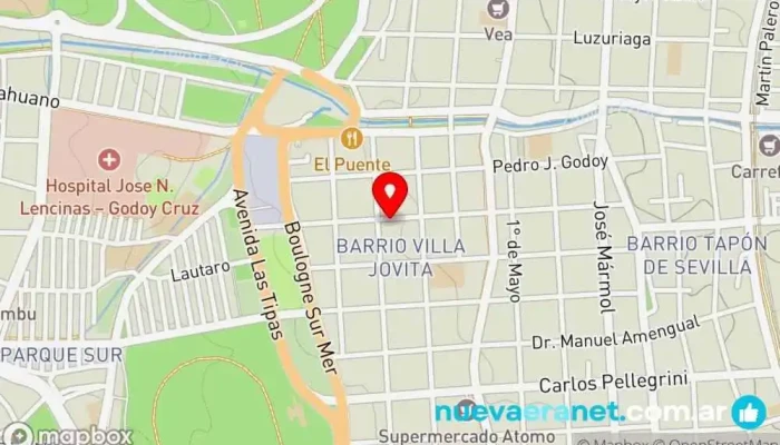 mapa de Panaderia domingo Panadería en Godoy Cruz