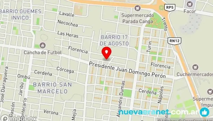mapa de Panadería don Cipriano Panadería en Corrientes