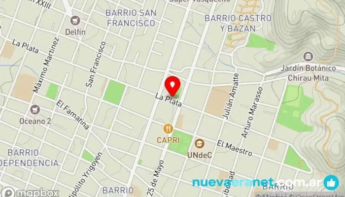 mapa de Panaderia Don Cosme Panadería en Chilecito