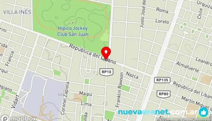 mapa de Panaderia Don Giovanni Panadería en Rivadavia