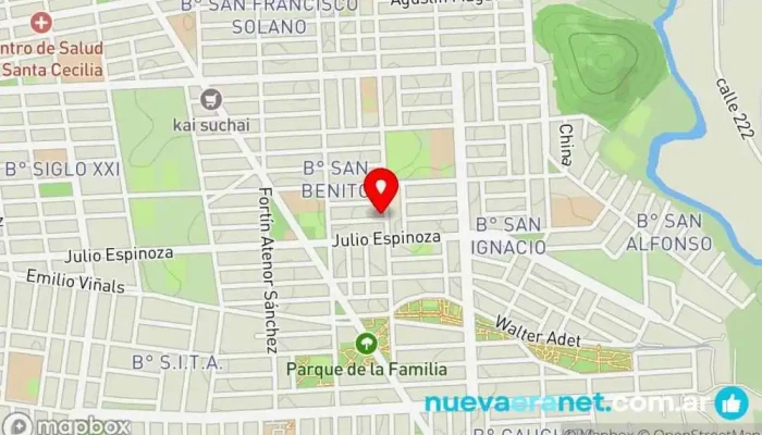 mapa de Panaderia Don Perez Panadería en Salta