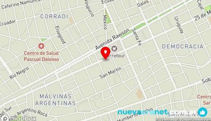 mapa de Panadería Doña Cata Panadería en Trelew