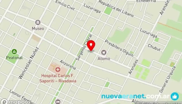 mapa de Panadería Donaire Panadería en Rivadavia