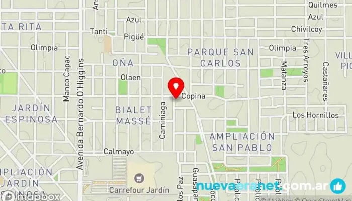 mapa de Panaderia Donne Panadería en Córdoba