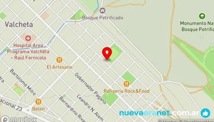 mapa de Panaderia Dos Estrellas Panadería en Valcheta