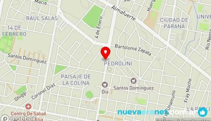 mapa de Panaderia Dos Molinos Panadería en Paraná
