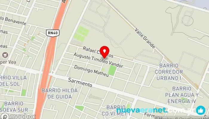 mapa de Panaderia Dos semillas Panadería en Godoy Cruz