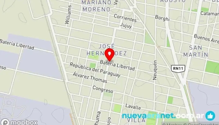 mapa de Panadería Dulce Amanecer Panadería en San Lorenzo