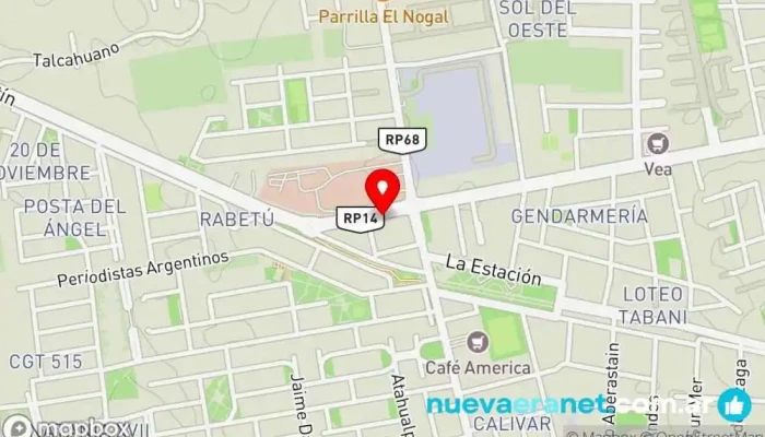 mapa de Panadería Dulce Ana Panadería en Rivadavia