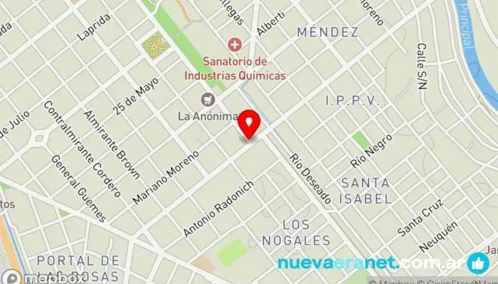 mapa de Panaderia Dulce Mania Panadería en Cinco Saltos