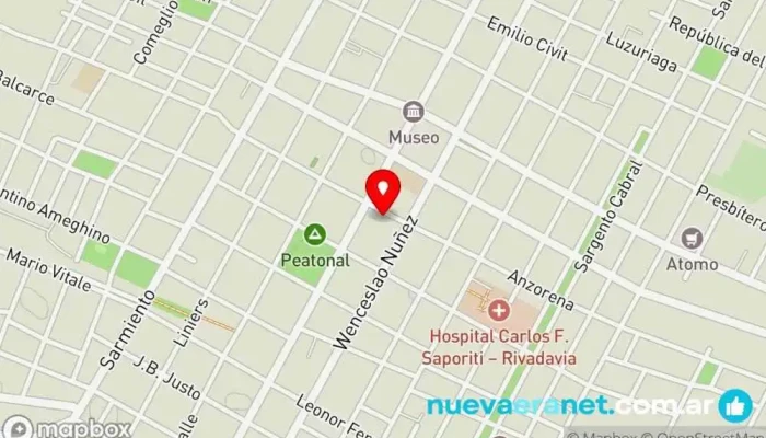 mapa de Panadería Dulce Paladar Panadería en Rivadavia