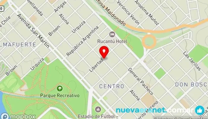 mapa de Panadería Dulces migas Panadería en Choele-choel
